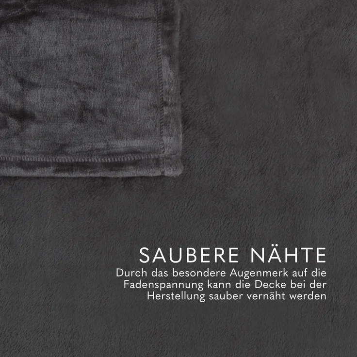 Kuscheldecke Cashmere Touch 200x220cm ( Anthrazit ) Flauschige Wohndecke für Sofa, Couch und Bett, Tagesdecke OEKO-TEX - Sofaüberwurf – Bild 4