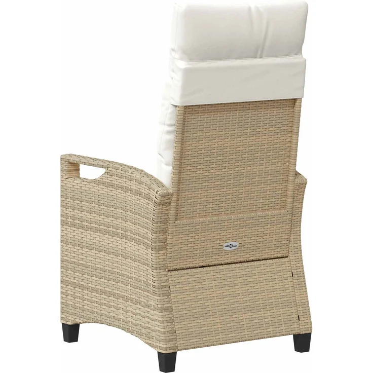 vidaXL Gartenstuhl 2 pcs Beige und Creme 56 x 60 x 112 cm 42026834 – Bild 7