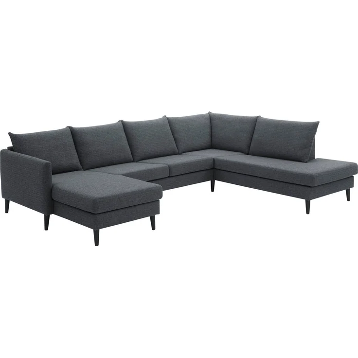 ATLANTIC home collection Wohnlandschaft Rekvik U-Form, mit Wellenunterfederung, mit Massivholzfüßen – Bild 2