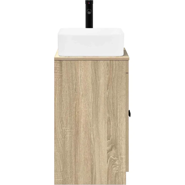 vidaXL Waschbeckenschrank Sonoma-Eiche 54 x 41 x 100 cm Holzwerkstoff 3404234 – Bild 6
