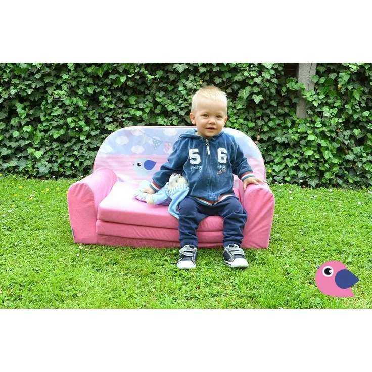 FORTISLINE 'Birds' Kindersofa Mini zum Aufklappen