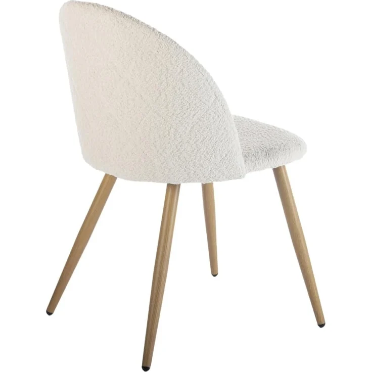 FurnitureR Set von 4 Esszimmerstühlen Weiche Stühle Küchenstühle, Komfort Chenille Stoff Sitz für Esszimmer Wohnzimmer Lounge Home, Beige – Bild 3