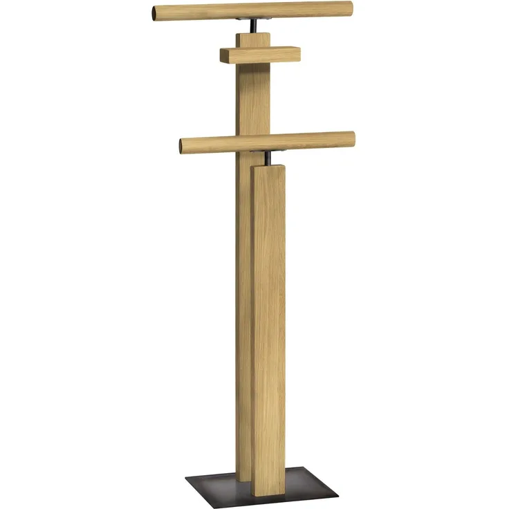 Hasena Herrendiener Claudio Eiche bright mit Iron-Gestell 45x28x107 cm – Trento