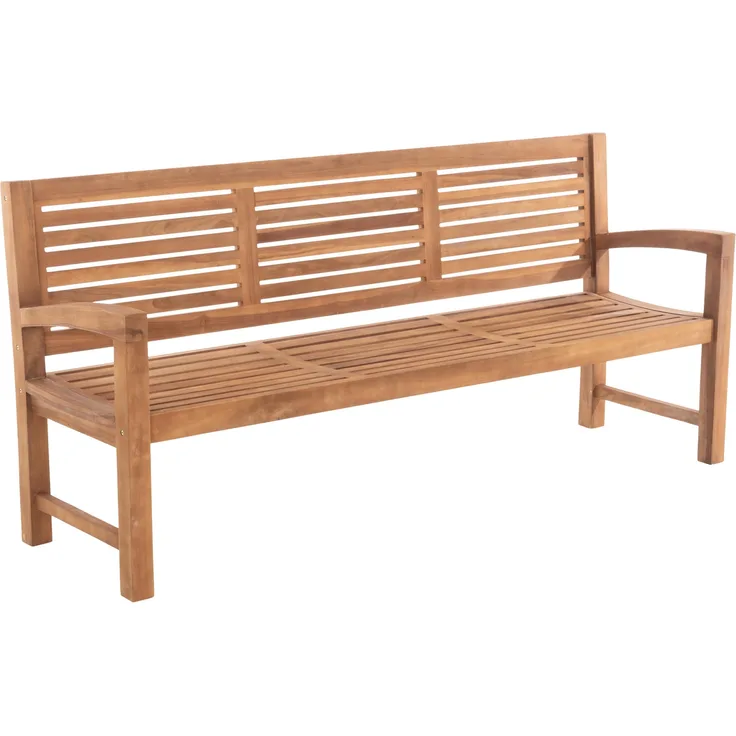 Gartenbank Teakbank DAGAD - Holz Teak 200x59x92 cm | Holzbank 200 Cm Gartenbank Sitzbank Mit Lehne Wetterfest Bank Garten Terrasse