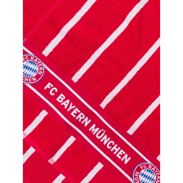 FC Bayern München Badetuch FC Bayern München Handtuch I Gäste-Handtücher I 2er Set I Rot-Weiß, Baumwolle – Bild 2