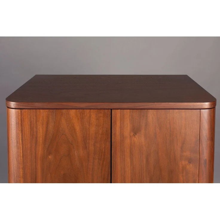 DutchBone Schrank Morrison mit Walnussfurnier und Massivholz Braun 62x45x125 cm – Bild 6