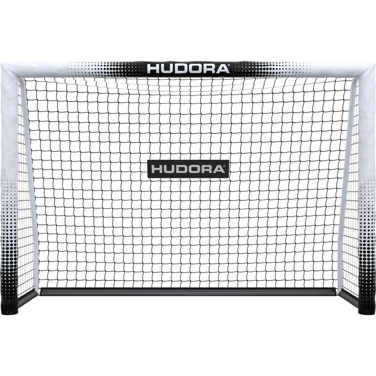 Hudora 'Pro Tect 180 Advanced' Fußballtor, Stahlrohrrahmen mit EPE-Schaumstoff ummantelt, Weiß / Schwarz, 180x120 cm – Bild 2