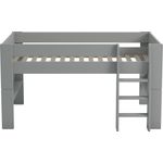 Steens for Kids Halbhochbett 90x200 cm dunkelgrau