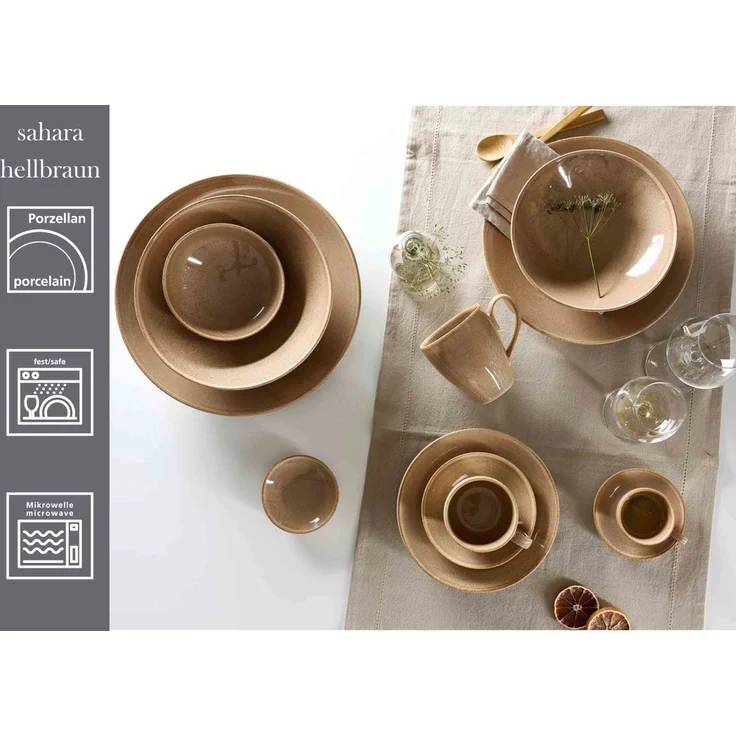 Ritzenhoff & Breker Sahara Dipschale ø 10 cm 12er Set - Hellbraun – Bild 2