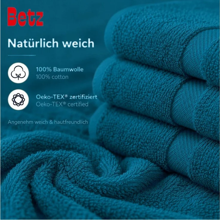 Betz Handtuch Set 12-TLG. Handtuch-Set Palermo, 100% Baumwolle (Set, 12-St) – Bild 4