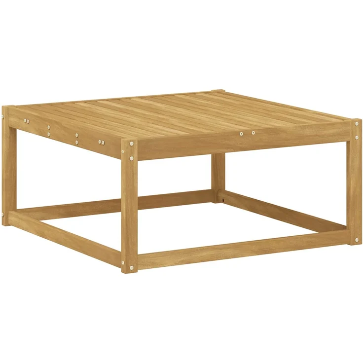 vidaXL Outdoor-Sofagarnitur 7 Stk. Weiß und Hellgrau Massivholz Akazie 3388881 – Bild 9
