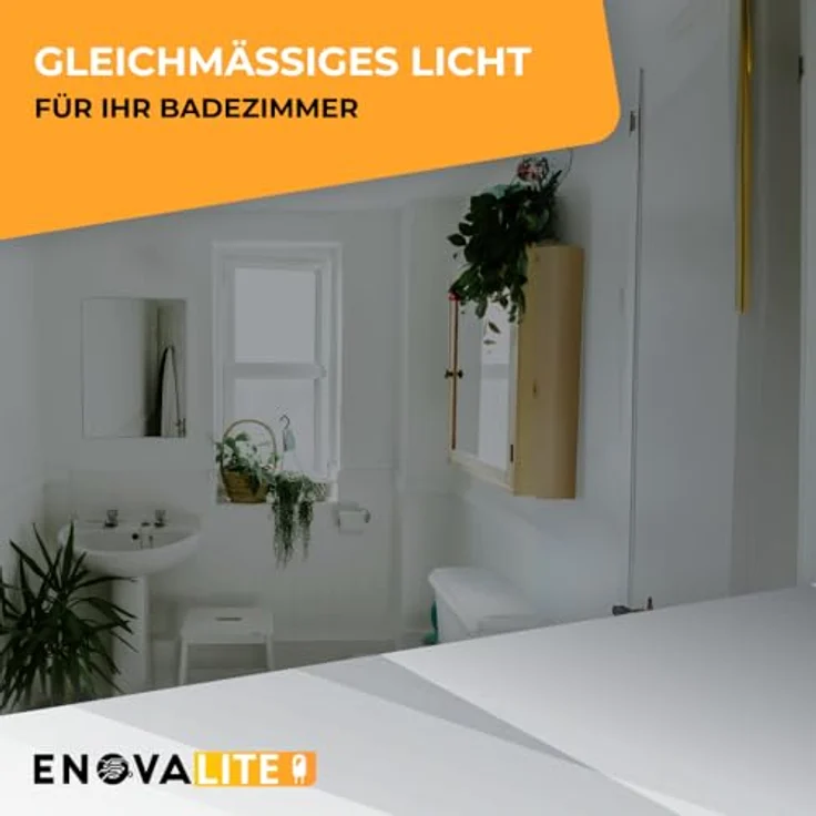 ENOVALITE LED-Deckenleuchte, Sensor, EEK: F, 18W, 1880lm, 4000K, Ø250mm – Bild 8