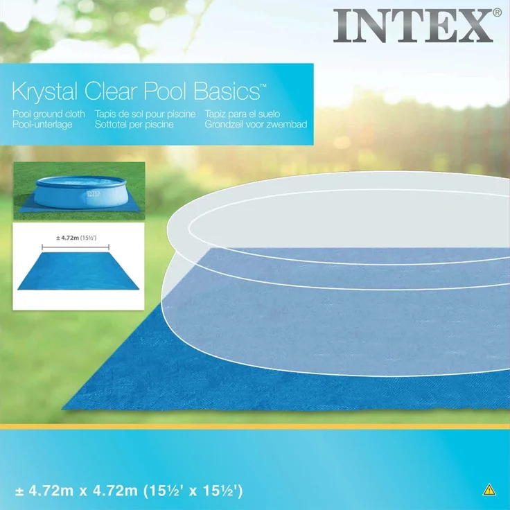 Intex Pool-Bodenplane Quadratisch 472x472 cm 28048 3202788 – Bild 4