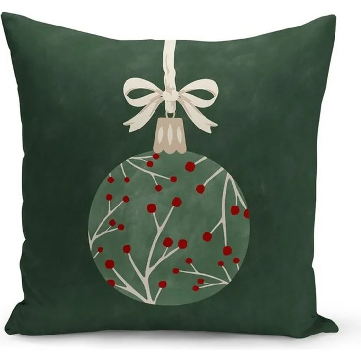 L'Essentiel Maison Kissenhülle Weihnachten, Festliches Motiv, 43 x 43 cm, ohne Füllung