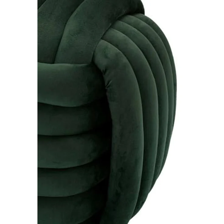 Dmora Pouf Karori 45x45x45 cm Grün Quadratisch – Bild 4