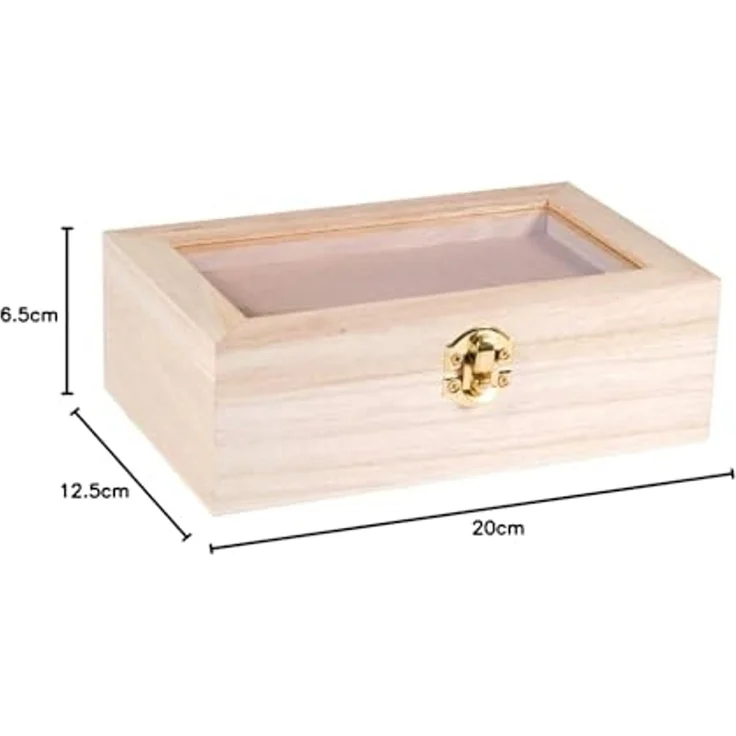 Holz-Box m. Schütteldeckel, FSC100%, 20x12,5x6,5cm, natur – Bild 7