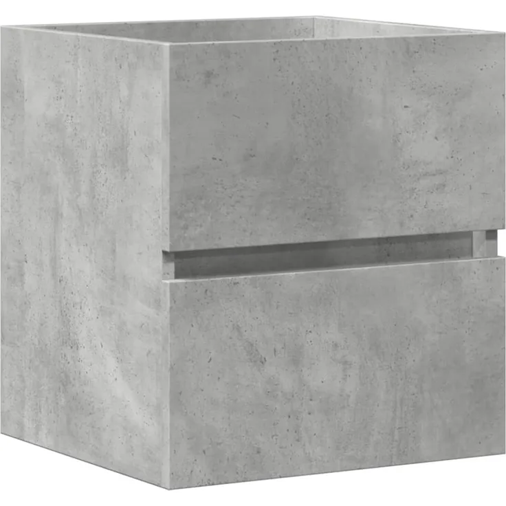 Waschbeckenunterschrank, Badschrank Betongrau 41x38,5x45 cm Holzwerkstoff de7568
