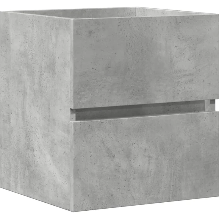 Waschbeckenunterschrank, Badschrank Betongrau 41x38,5x45 cm Holzwerkstoff de7568 – Bild 1