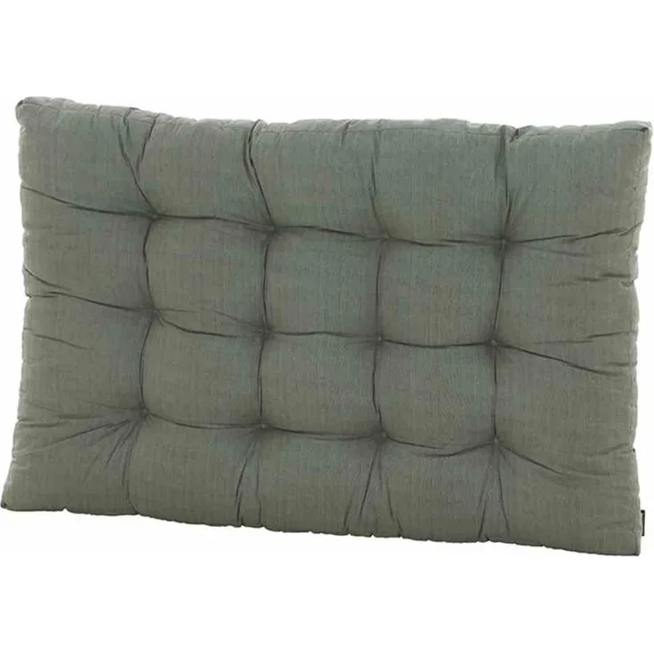 MADISON Palettenkissen Basic grau 120 x 80cm Schaumflockenfüllung 10cm Kissen