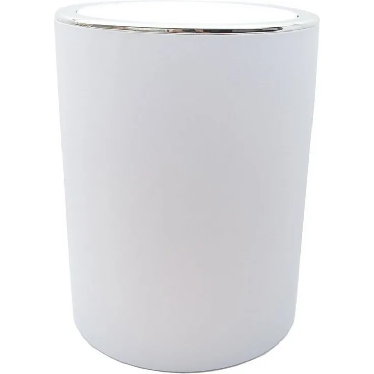 Trendline Kosmetikeimer Ring weiß 5 l Badeimer Mülleimer Abfalleimer