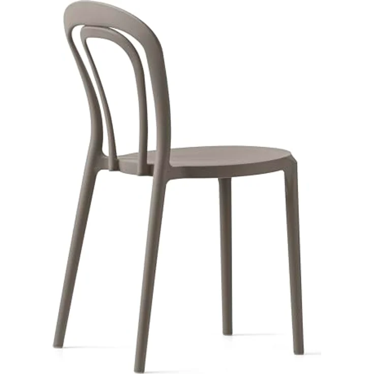 Connubia, 2 Stühle Kaffee Polypropylen Taupe matt – Bild 5