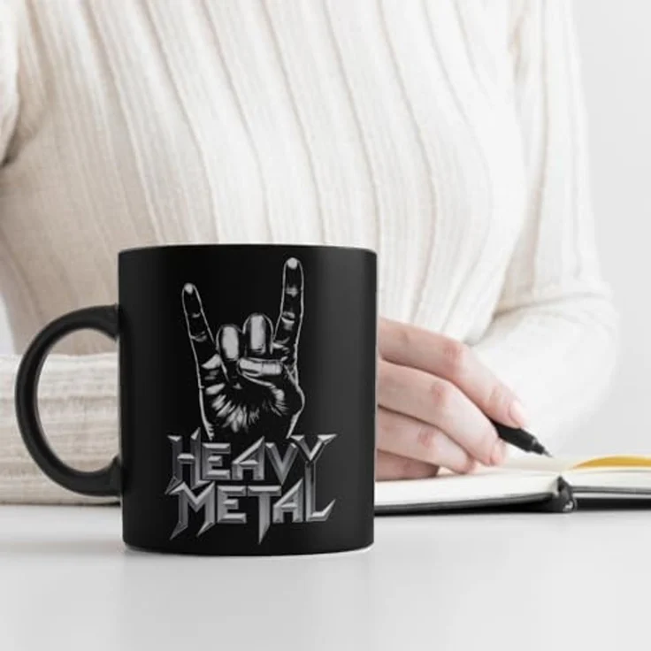 speecheese Tasse Rockzeichen Hand - Heavy Metal Tasse – Bild 3