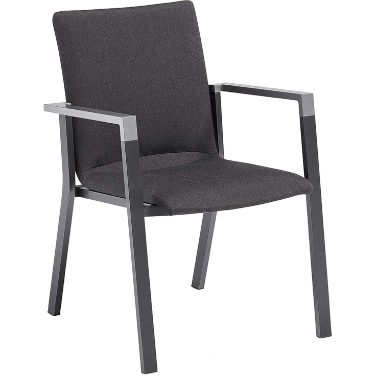 Kettler Stapelsessel Rasmus Alu anthrazit/Sunbrella® sooty Stapelstuhl 62x60x85 cm