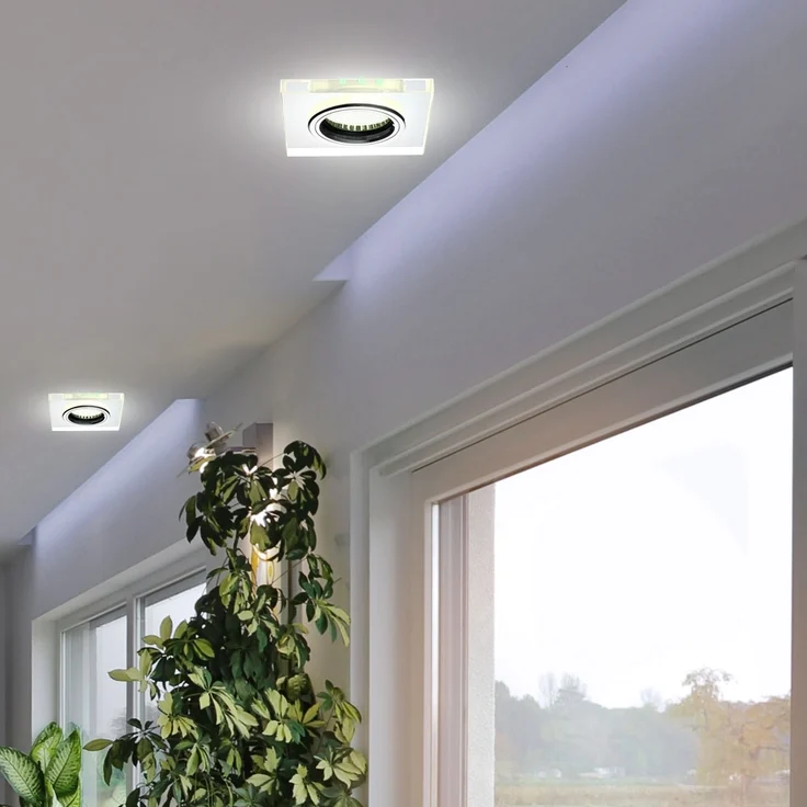 Einbaustrahler aus Glas mit weißen Deko LEDs SOREN – Bild 3