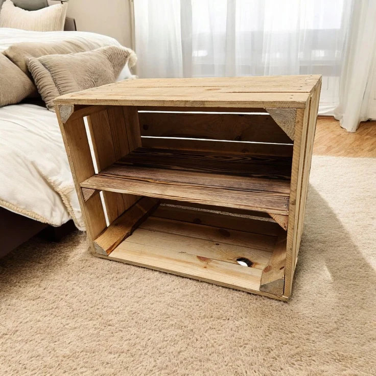 Holzkisten Vintage 3er Set 50 x 40 x 30cm Ablage Lang – Bild 8