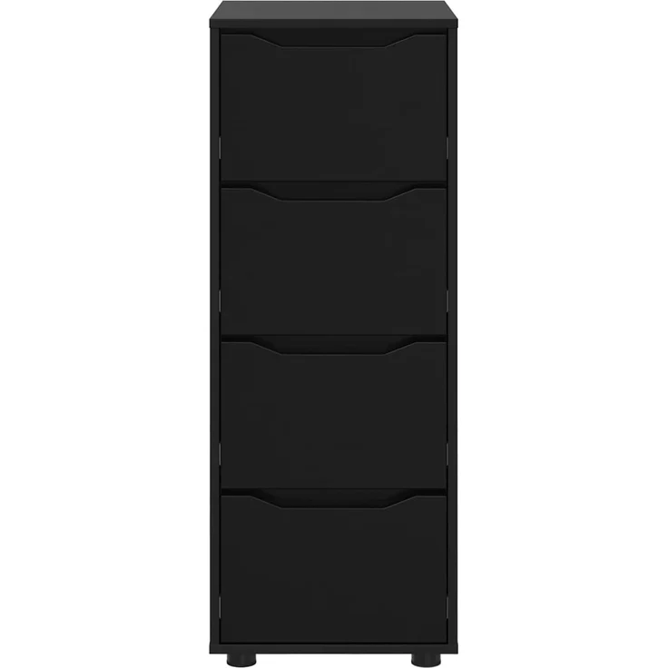 vidaXL Aufbewahrungsschrank 40 x 48 x 105 cm Holzwerkstoff Schwarz 888898 – Bild 8