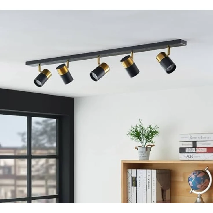 Arcchio Deckenstrahler Evaro, Metall, Schwarz IP20, 5 x 8 W LED – Bild 3