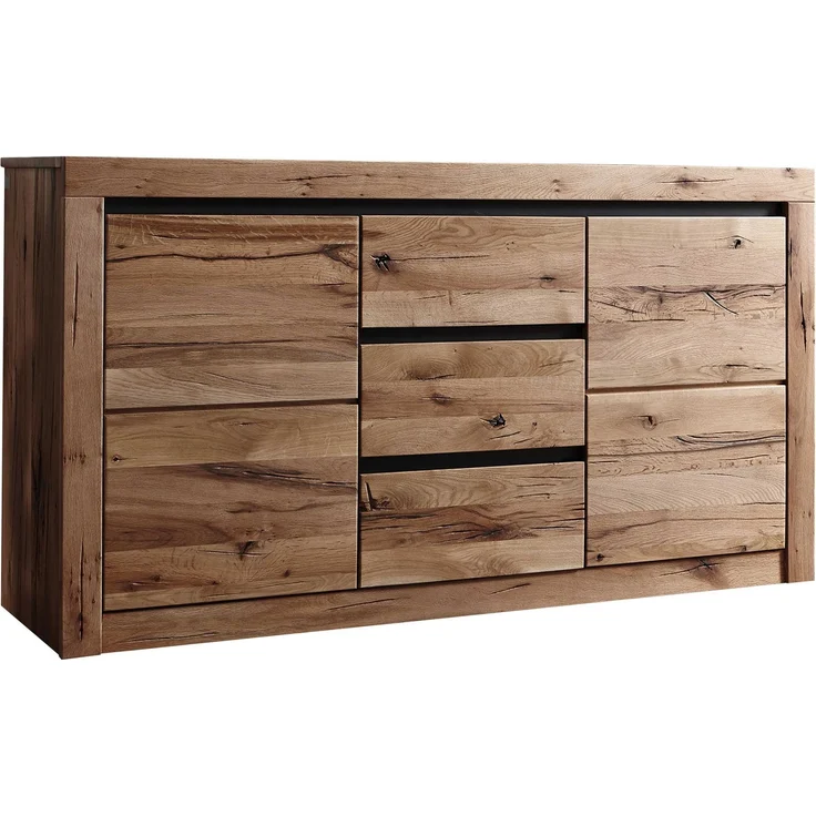 Sideboard Wildeiche / Zerreiche 155x43x80 braun geölt MONTREUX #354 – Bild 1