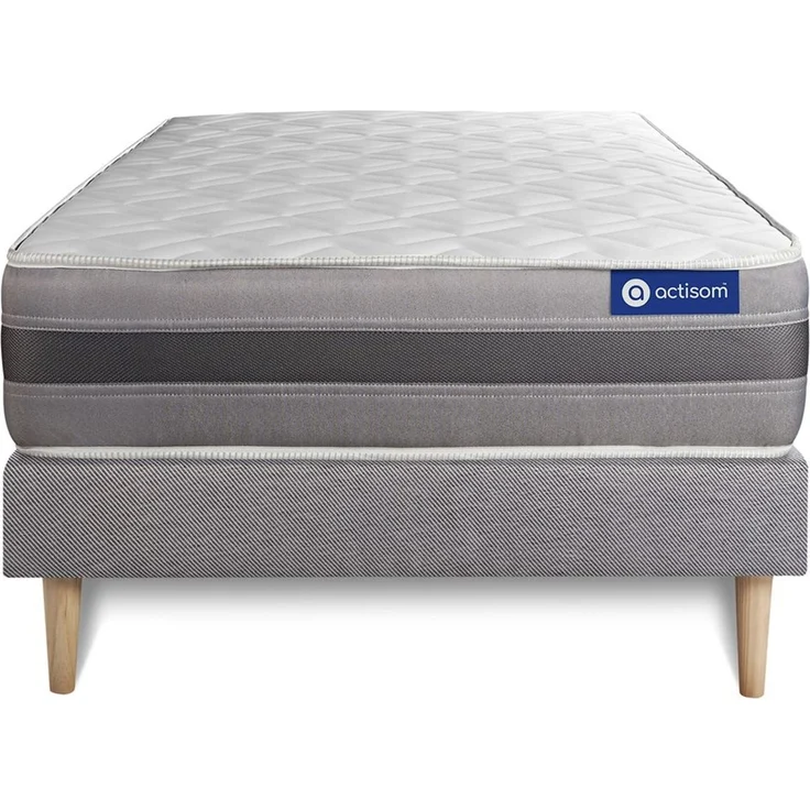 Actilatex relax matratze 80x200cm + Bettgestell mit lattenrost - Dicke : 24cm - Latex und Memory-schaum - H3 – Bild 1