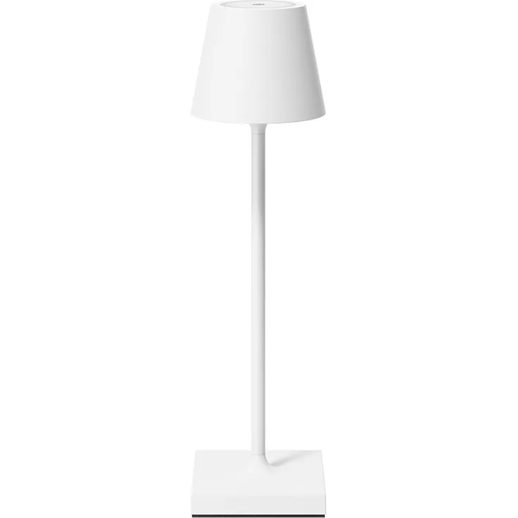 SIGOR LED Tischleuchte NUINDIE Pocket Akku-Tischleuchte Schneeweiß, Dimmbar, LED fest integriert, Warmweiß