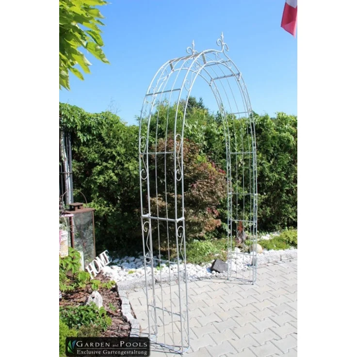GardenAndPools 'PARIS' Rosenbogen Lilie Spitze, 140cm, Verzinkt – Bild 4