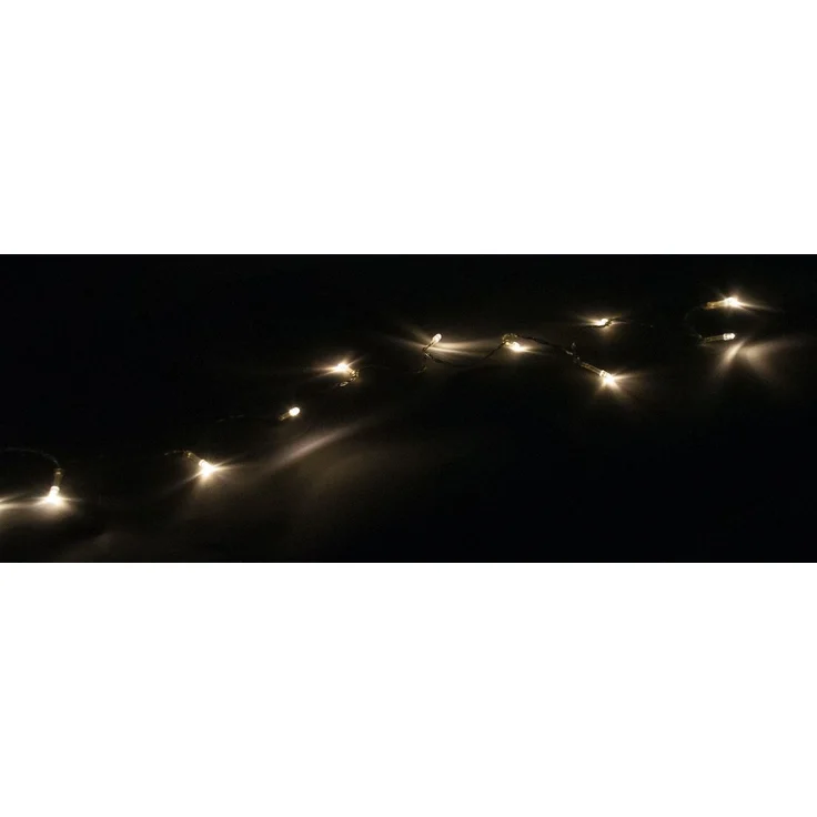 LED-Lichterkette 10-LED Dekolichter Leuchtkette Beleuchtung Weihnachtsdeko