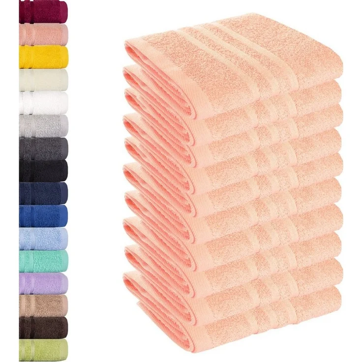 Lavea Seiftuch Elena, 30x30cm aus 100% Baumwolle, einzigartig weiche Seiftücher (Set, 10-St), ideal für die schonende Reinigung von Gesicht und Händen – Bild 1