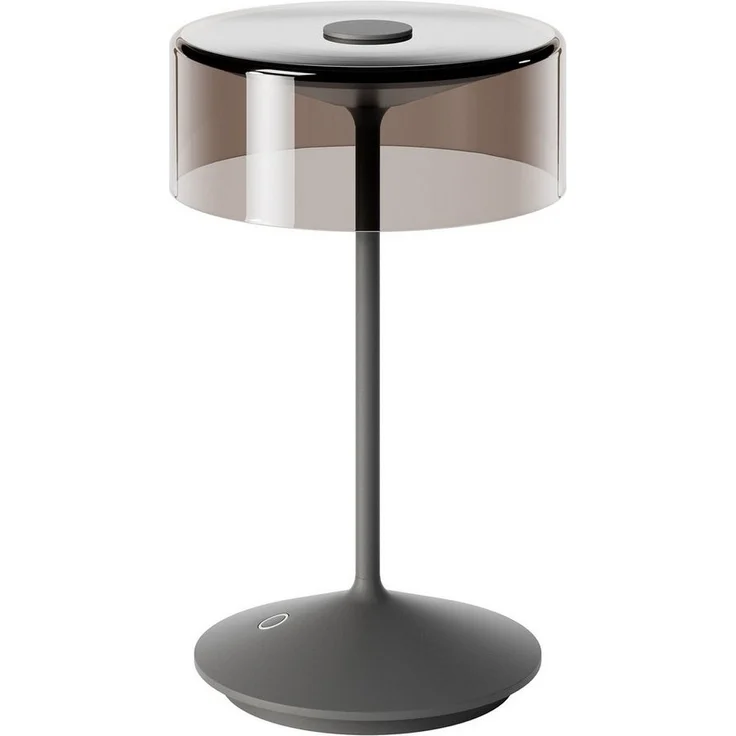 SIGOR LED Tischleuchte Akku-Glasleuchte NUMOTION graphitgrau, Dimmbar, LED fest integriert, Warmweiß – Bild 5