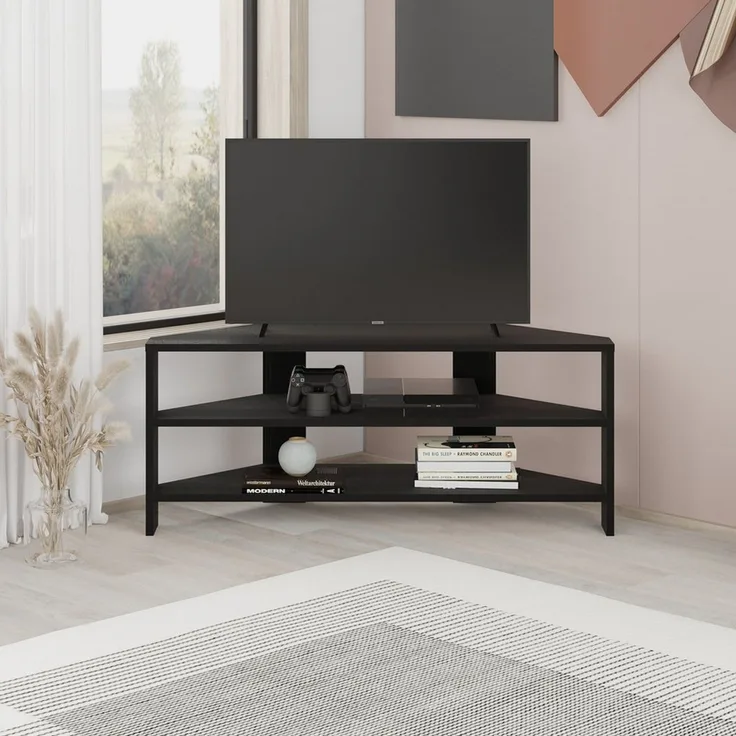 Decortie TV-Schrank Thales (1 set) Modernes Eck-Fernsehgerät Multimedia-Center, 110 x 36 x 45 cm