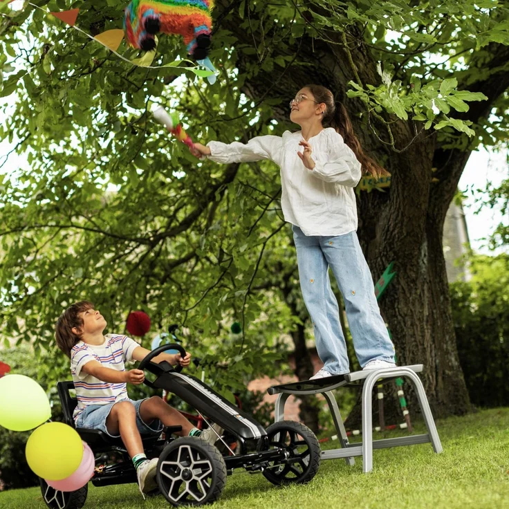 Kettler Basic Plus Hocker Weiß/Hellgrau 0301203-5200 – Bild 2