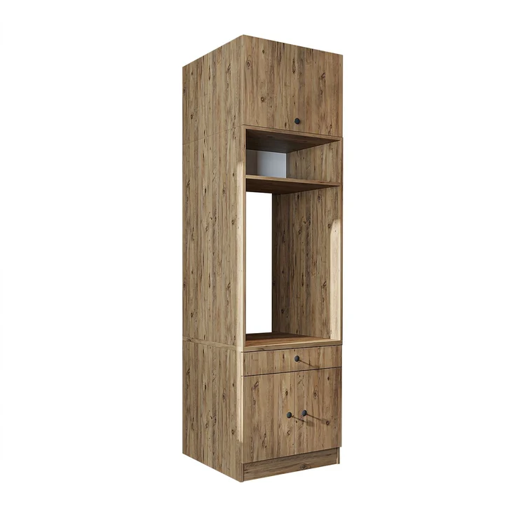 Roomart Waschmaschinenschrank SERIE 1 – 65 cm breit mit Ausziehbrett, Waschmaschinen-Überbauschrank für Waschküche & Bad • Eiche – Bild 6