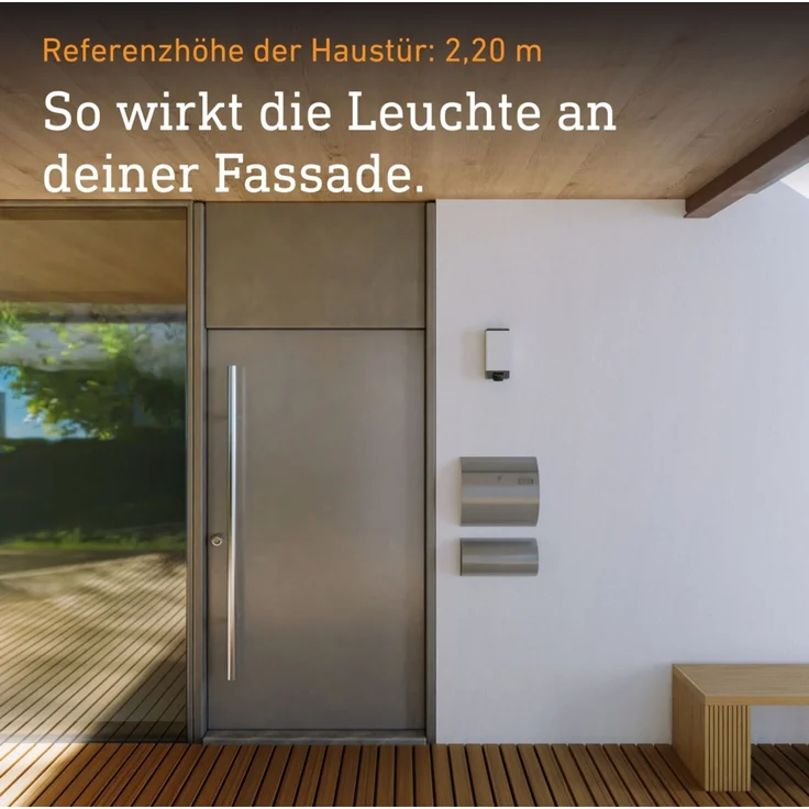 Steinel Außenleuchte L 14 S anthrazit, 180°-Bewegungsmelder, max. 10 m Reichweite, E27 max. 15 W, IP44 – Bild 6