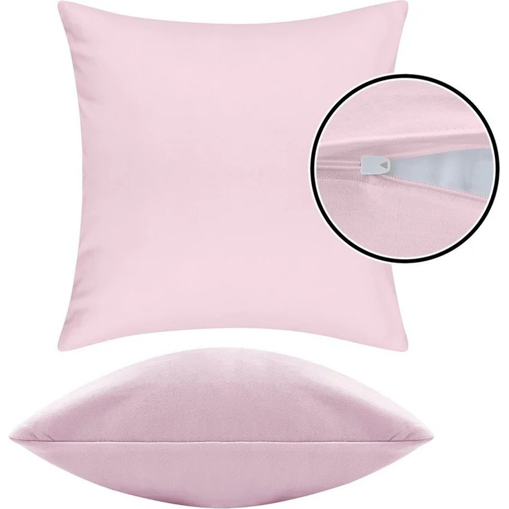 Pataya Kissenbezug 100% Baumwolle, weiche Kopfkissenbezug, Kissenhülle, Kissenbezüge, (2 Stück), Weich und Atmungsaktiv, Jersey, 140 g/m² – Bild 4