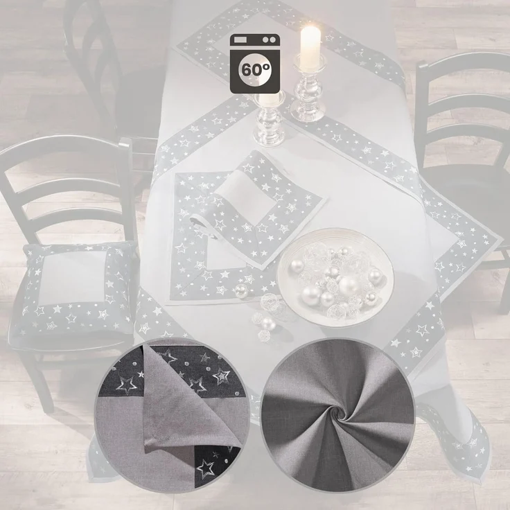 Erwin Müller Platzset Tischset "Sterne" 2er-Pack, Sterne – Bild 5