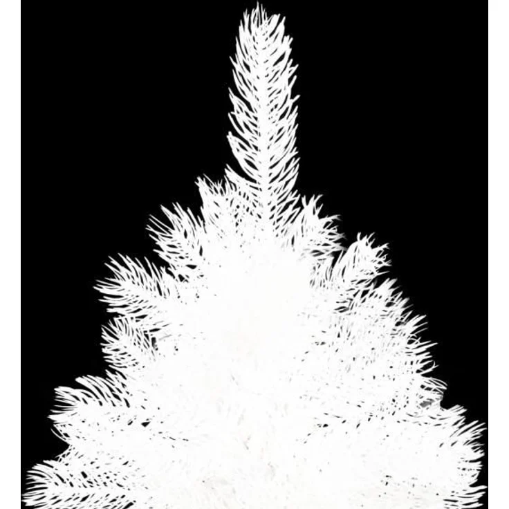 vidaXL Künstlicher Weihnachtsbaum Naturgetreue Nadeln Weiß 210 cm 321024 – Bild 2