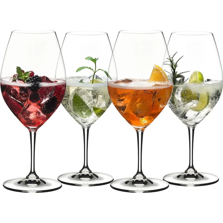Riedel Aperitivo, 4er Set, Aperitifglas, Rotweinglas, Weinglas, Aperitif, Hochwertiges Glas, 995 ml, 5260/51