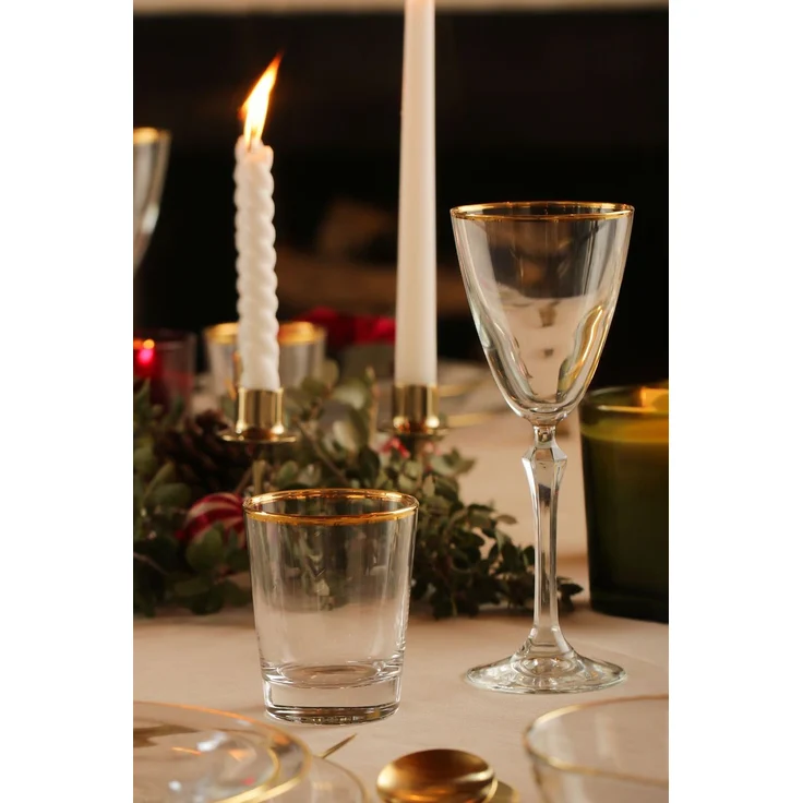Hermia Concept 'Pure 275' Gläser-Set (4-teilig), Gold / Transparent, 8 x 8 x 9,6 cm, 275 ml – Bild 3