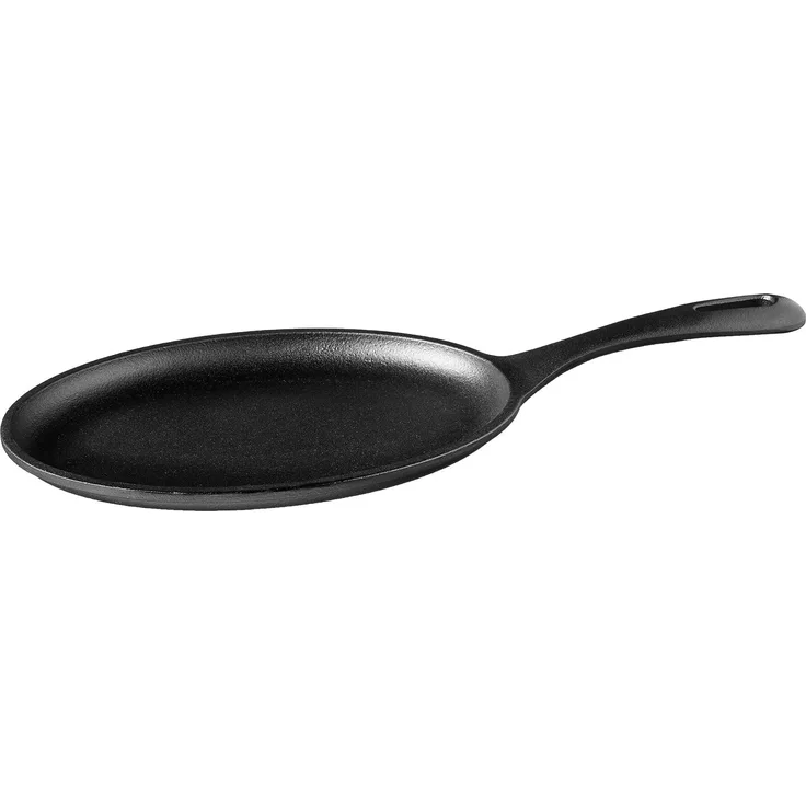 Victoria Rechteckige Grillplatte aus Gusseisen, wendbar Regular schwarz