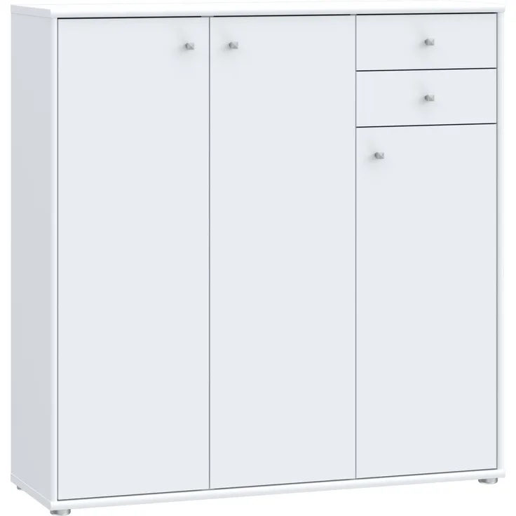 'Tempara 2' Kommode, 111,1 x 34,8 x 108,8 cm, Weiß