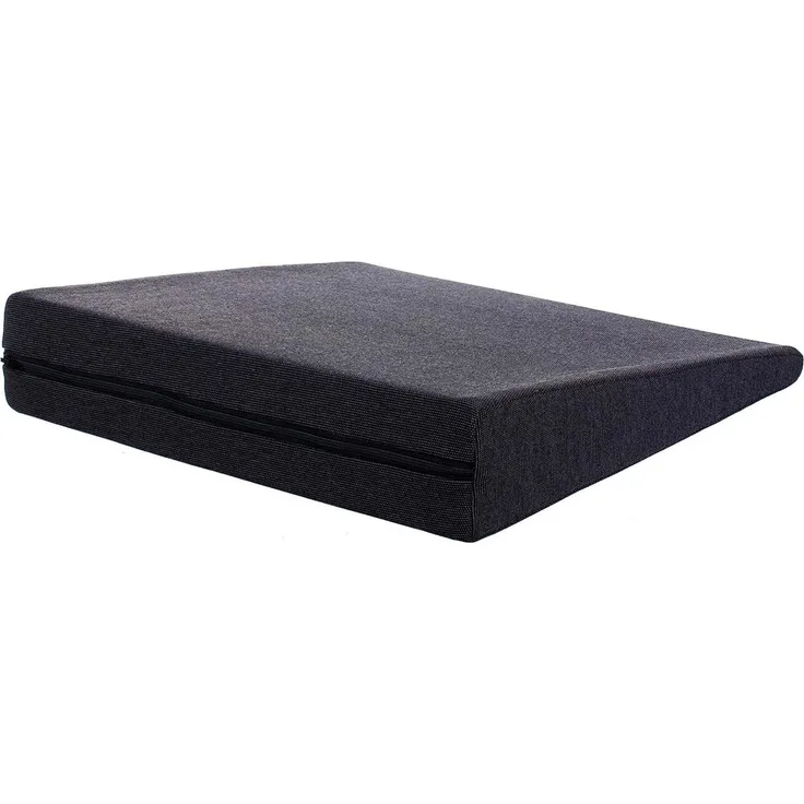 DocMed Orthopädisches Keilkissen, Ergonomisch & Bequem für Rollstuhl, Auto, Zuhause, Büro, Entlastung der Hüfte, Hochwertiger Schaum, Abnehmbarer Bezug, 38x38x8/2 cm